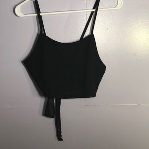 Black crop top
